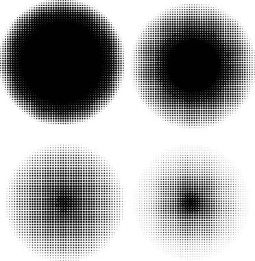 dört yuvarlak desen efekti