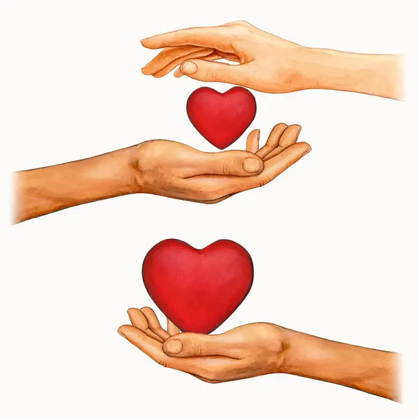 Suluboya el kalple çizilmiş.