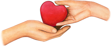 Suluboya el çizimi Sevginin Elleri