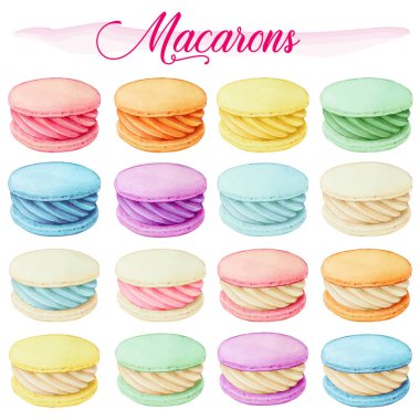 Suluboya el gerçekçi makaron çizimi