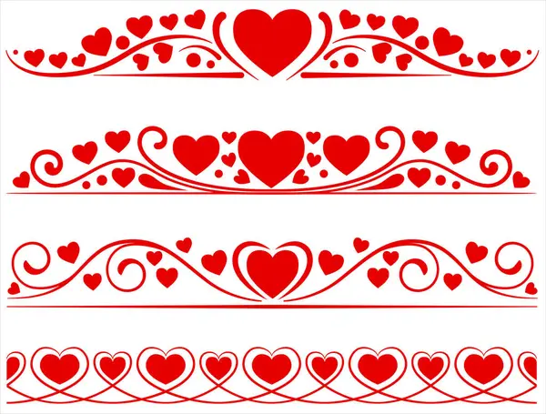 Süslü kenarlar kalplerle çarpışır 