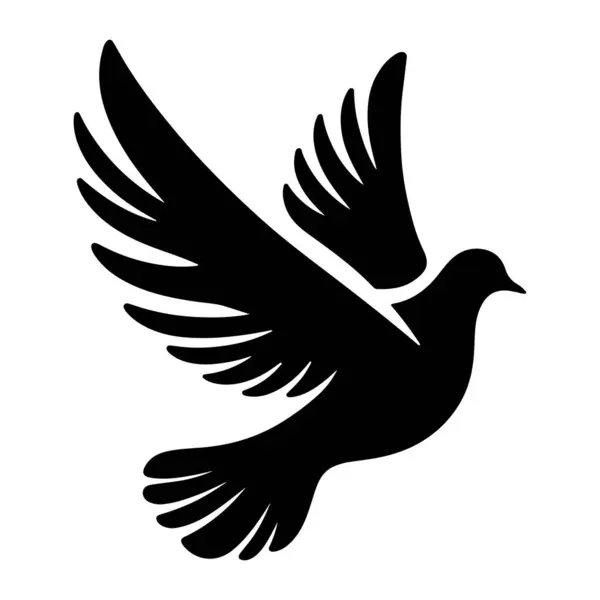 Siluet güvercin vektör güvercin resim çizimi