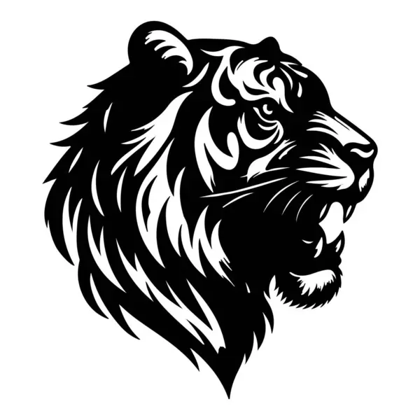 Kaplan başı Siluet vektör çizimi tasarımı