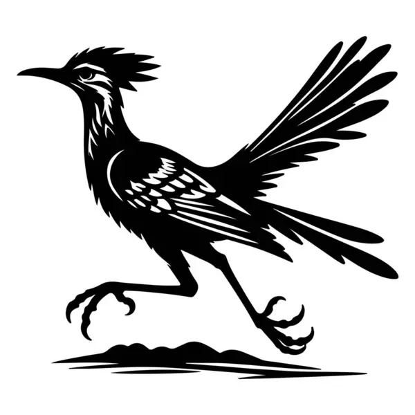 roadrunner siluet vektör çizimi