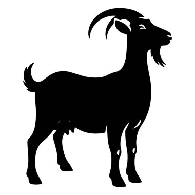 keçi vektör siyah illüstrasyon siluet