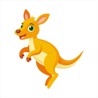 Tatlı Kanguru Sıçrayan Vektör Sanatı çizgi filmimizi keşfedin, küçük sevimli bir kangurunun cazibesini canlı bir hareketle yakalayın. Eğlenceli tasarımlar ve çocuk temaları için mükemmel.!