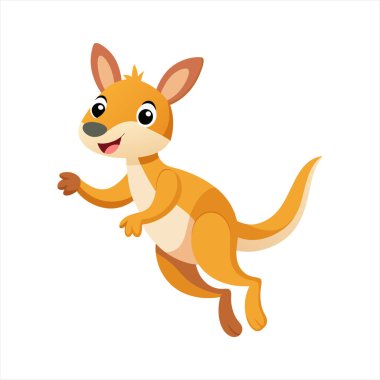Tatlı Kanguru Sıçrayan Vektör Sanatı çizgi filmimizi keşfedin, küçük sevimli bir kangurunun cazibesini canlı bir hareketle yakalayın. Eğlenceli tasarımlar ve çocuk temaları için mükemmel.!