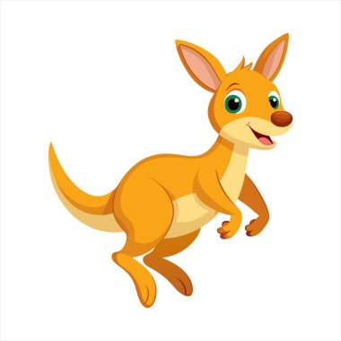 Tatlı Kanguru Sıçrayan Vektör Sanatı çizgi filmimizi keşfedin, küçük sevimli bir kangurunun cazibesini canlı bir hareketle yakalayın. Eğlenceli tasarımlar ve çocuk temaları için mükemmel.!