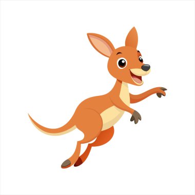 Tatlı Kanguru Sıçrayan Vektör Sanatı çizgi filmimizi keşfedin, küçük sevimli bir kangurunun cazibesini canlı bir hareketle yakalayın. Eğlenceli tasarımlar ve çocuk temaları için mükemmel.!