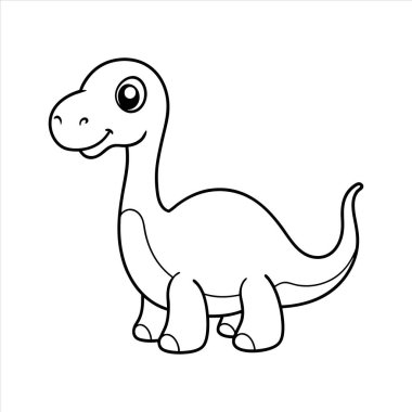 Komik bir yavru dinozorun çizgi film sanatını keşfedin. Çocuk kitapları, çocuk dekorasyonu ve eğitim malzemeleri için mükemmel. Bu büyüleyici ve eğlenceli tarih öncesi tasarımın tadını çıkarın.!