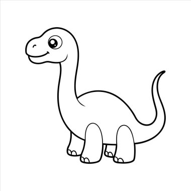 Komik bir yavru dinozorun çizgi film sanatını keşfedin. Çocuk kitapları, çocuk dekorasyonu ve eğitim malzemeleri için mükemmel. Bu büyüleyici ve eğlenceli tarih öncesi tasarımın tadını çıkarın.!