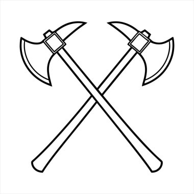 vektör baltası siyah ve beyaz