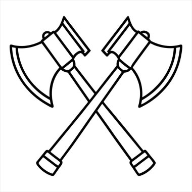 Balta simgesi, basit tarzı