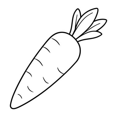 Havuç sebzeli gıda izole tasarım vektörü illüstrasyonu 10 puan