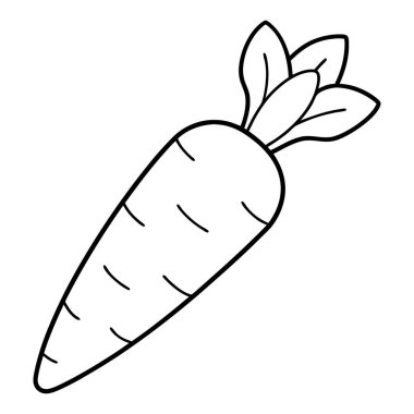 sebze havuç yemek ikonu ana hatlarıyla