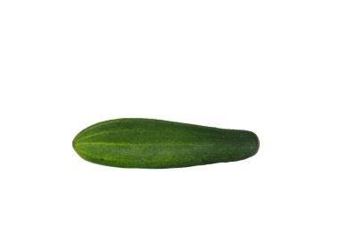 Fresh Green Cucumber isolated on White Background clipart