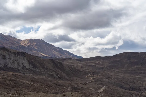 stock image The beautiful desert land of the Mustang region of Nepal.