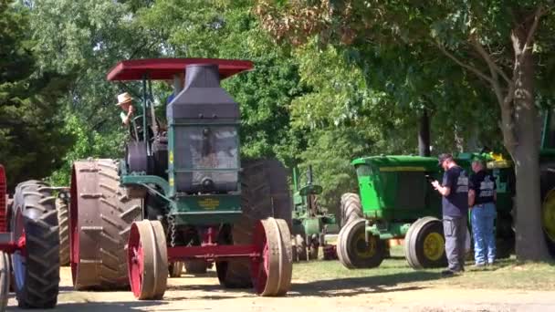 Kinzers Pennsylvania Agosto 2022 Los Tractores Vapor Reunión Rough Tumble — Vídeos de Stock