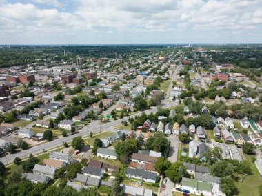 Buffalo New York sokaklarının havadan görünüşü.