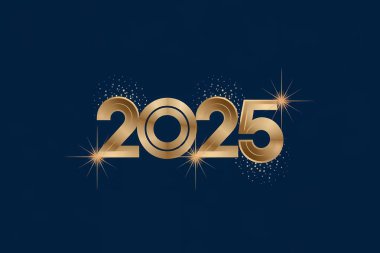 Elegant New Year 2025 Card Poster, Wallpapers clipart