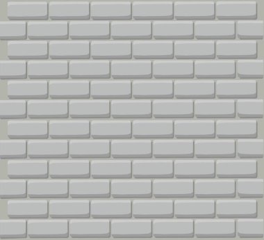 White brick wall seamless pattern for interior decoration, kitchen backsplash, plastic panel, building outdoor design. Abstract minimal background. Vector flat illustration. 