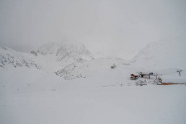 Meribel - Fransa 'nın Fransız Alplerinde kayak bölgesi. Kış sporları