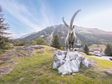 Pralognan-la-Vanoise, close by national park of Vanoise. High quality photo clipart