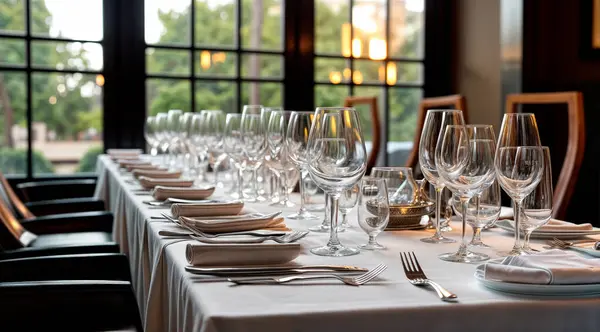 Düğün ya da farklı yemekleri olan başka bir şenlik masası. Yüksek kalite fotoğraf