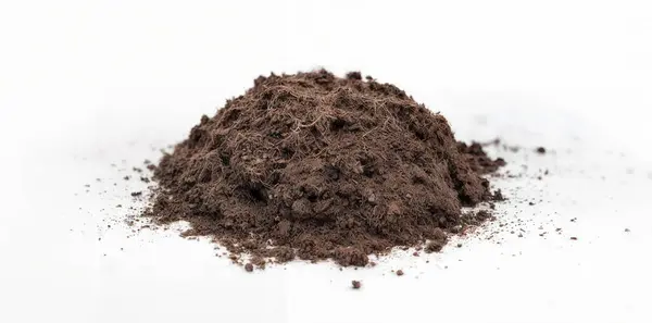 Beyazlar üzerinde izole edilmiş toprak yığını. Yüksek kalite fotoğraf