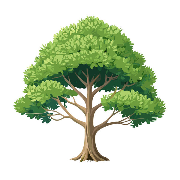 Pine tree vector art landscape illustration design