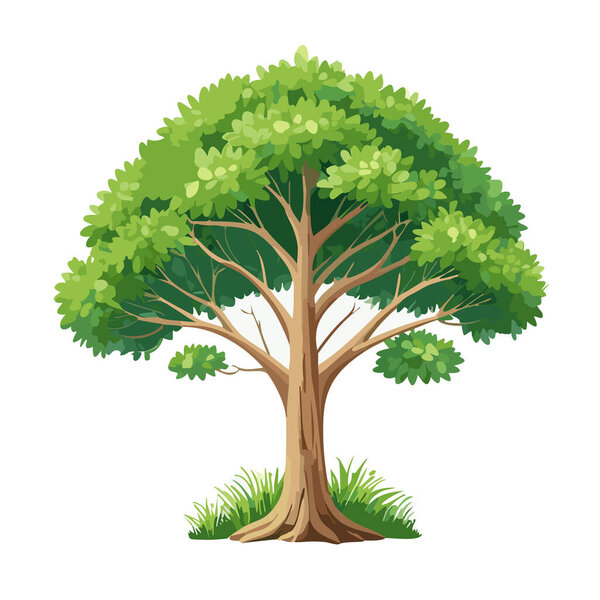 Pine tree vector art landscape illustration design