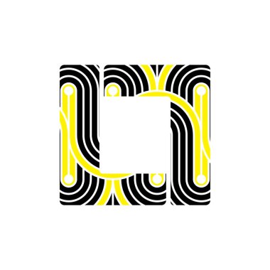 LL harfi stil ve modern logo tasarımı. 'LL' harfi temiz, keskin çizgiler ve geometrik hassasiyetle.