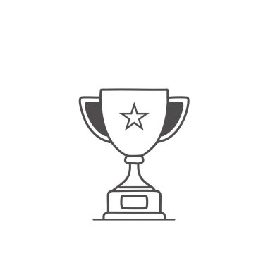 Soyut altın renkli ödül ikonu vektör resim tasarımı. Simge konsepti tasarımı.