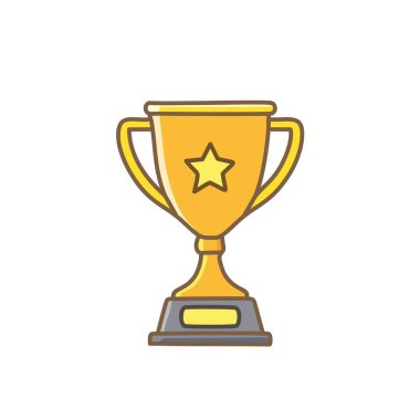 Soyut altın renkli ödül ikonu vektör resim tasarımı. Simge konsepti tasarımı.