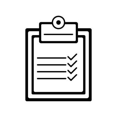 Asgari Pano Kontrol Listesi kalem kağıt çizgisi resim tasarımı simgesi