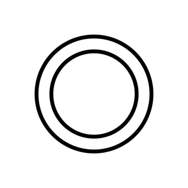 Minimalist çember çizgisi resim tasarımı