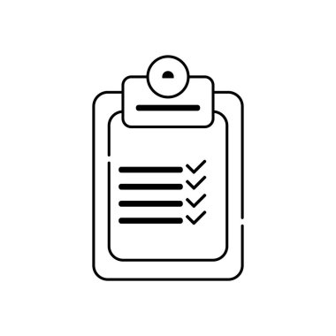 Asgari Pano Kontrol Listesi kalem kağıt çizgisi resim tasarımı simgesi