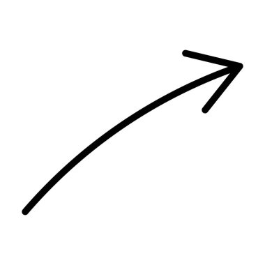 En küçük siyah ok yan simge tasarımı.