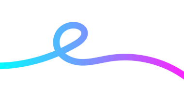 En az renkli dalga kurdelesi tasarımı. Döngü ve düz eğri resim tasarımı ile soyut akış çizgisi