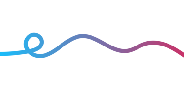 En az renkli dalga kurdelesi tasarımı. Döngü ve düz eğri resim tasarımı ile soyut akış çizgisi
