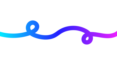 En az renkli dalga kurdelesi tasarımı. Döngü ve düz eğri resim tasarımı ile soyut akış çizgisi