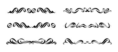 Böcekler kenarlıklar ve girdaplar, Girdaplar Vektör Resimleri.