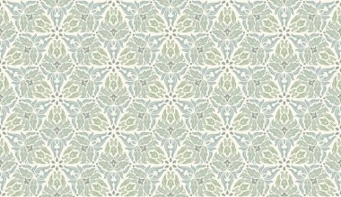 Dekoratif çiçeksiz simetrik desen