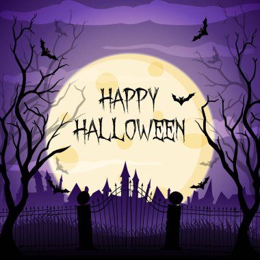 Cadılar Bayramı kutlaması için eğimli arkaplan