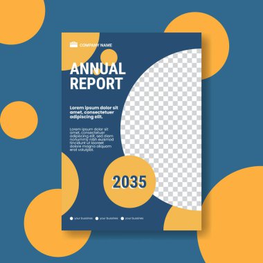 Modern yıllık rapor iş ilanı şablonu tasarımı