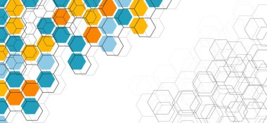 Minimalist Altıgen Bileşimi şablon arkaplanı