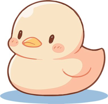 SD Anime stili Çıkartma Sanatı _ Duck