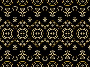 siyah altın pürüzsüz kumaş deseni