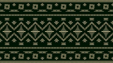 Altın yeşili, kusursuz kumaş deseni