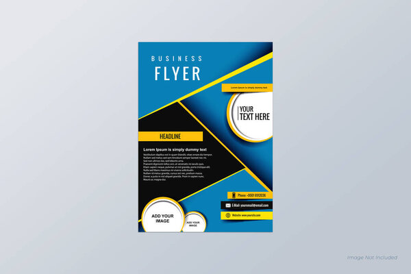 Folleto Póster Folleto Negocio Corporativo Portada Diseño Plantilla Vector Folleto — Vector de stock
